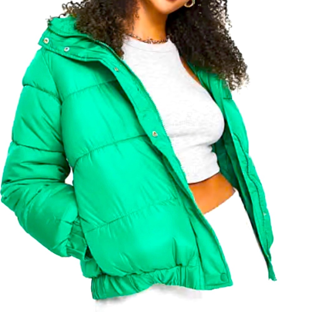 Arizona Vacation Green Puffer Jacket size large